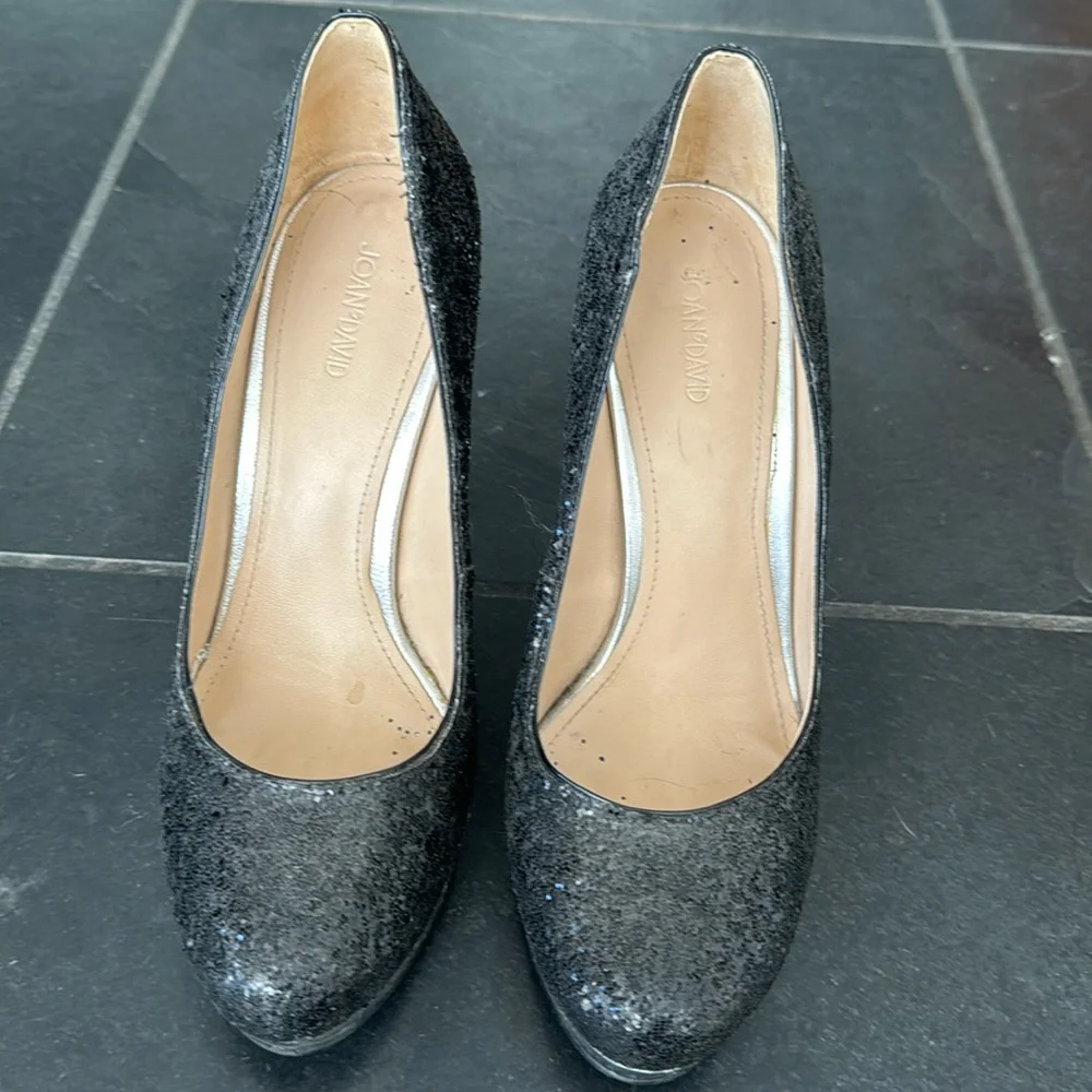 Joan and David platform heel sparkly shoes - Picture 2 of 5